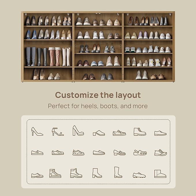 SICOTAS Rattan Shoe Storage Cabinet - Image 6