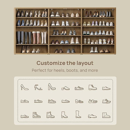 SICOTAS Rattan Shoe Storage Cabinet - Image 6