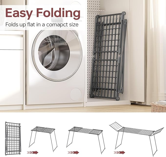 APEXCHASER Clothes Drying Rack Foldable, Large Drying Rack - Image 3