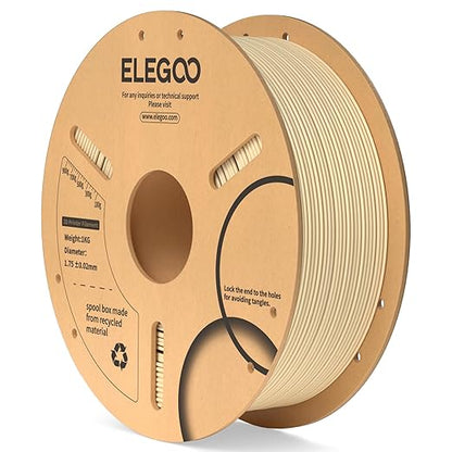 ELEGOO PLA Filament 1.75mm Beige 1KG, 3D Printer Filament Dimensional Accuracy by ELEGOO