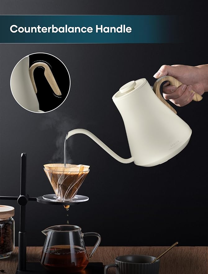 Electric Kettles, INTASTING Gooseneck Electric Kettle, ±1℉ Temperature Control - Image 3