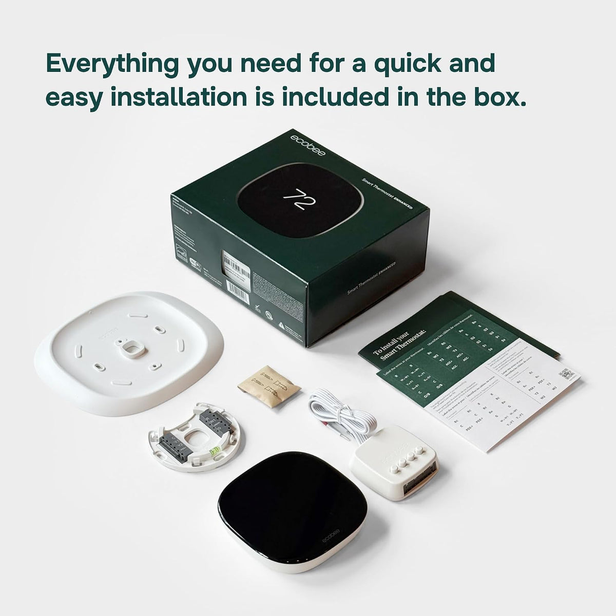 ecobee Smart Thermostat Enhanced, Programmable Wifi Thermostat