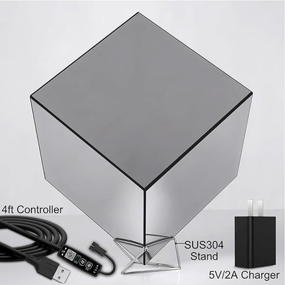 Heepulor Infinity Hyper Cube LED Table Lamp, Color-Changing Music-Sync - Image 2