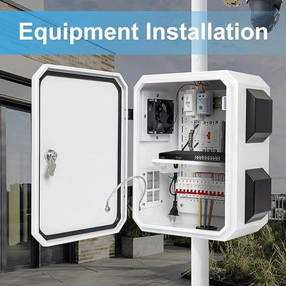 Outdoor Electrical Box with Thermostat and Fan, Cold-Rolled Steel Plate - Image 4