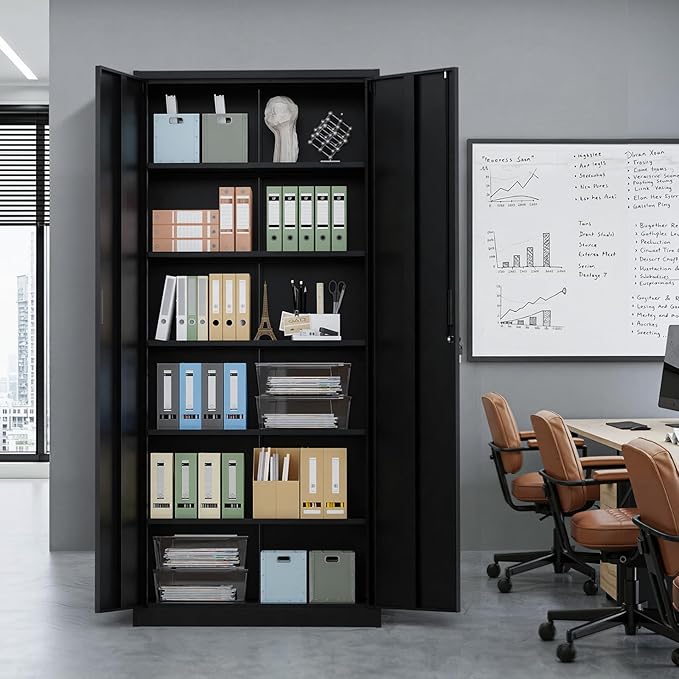 VINGLI Metal Garage Storage Cabinet - Image 2