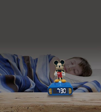 LEXiBOOK, Disney Mickey, Mickey Nightlight Alarm Clock, Sounds and Melodies - Image 5