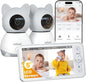 ieGeek Baby Monitor with 2 Cameras, 2-Way Audio, Cry Detection, Temperature by ieGeek
