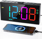 RGB Digital Alarm Clock for Bedroom, Dual Alarms, Weekday/Weekend/Everyday Mode by Roxicosly