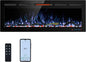 45" WiFi Electric Fireplace Inserts, Recessed and Wall Mounted Fireplace Heater by KENTSKY