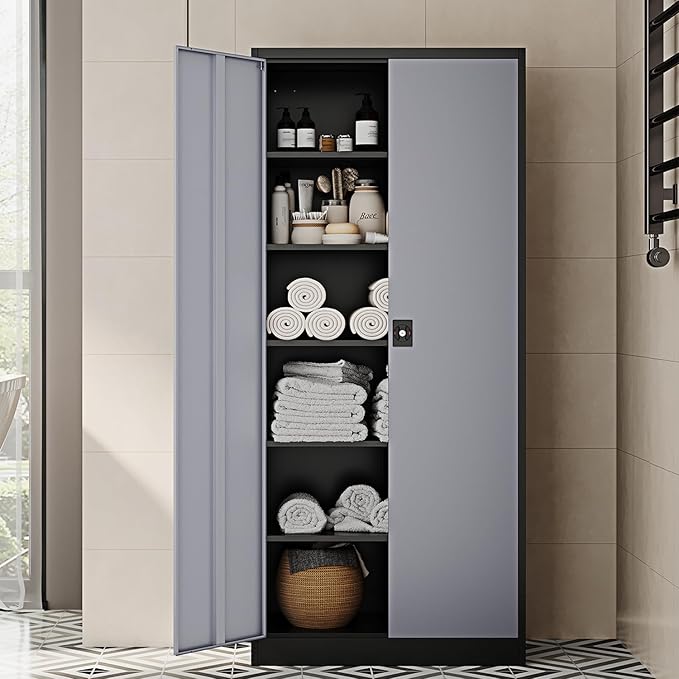 71” Tall Metal Storage Cabinet- Steel File Cabinets - Image 8