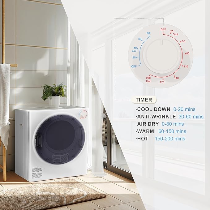 Elevon QD-SUS-DRYER2-NEW1 Compact Clothes Dryer - Image 4