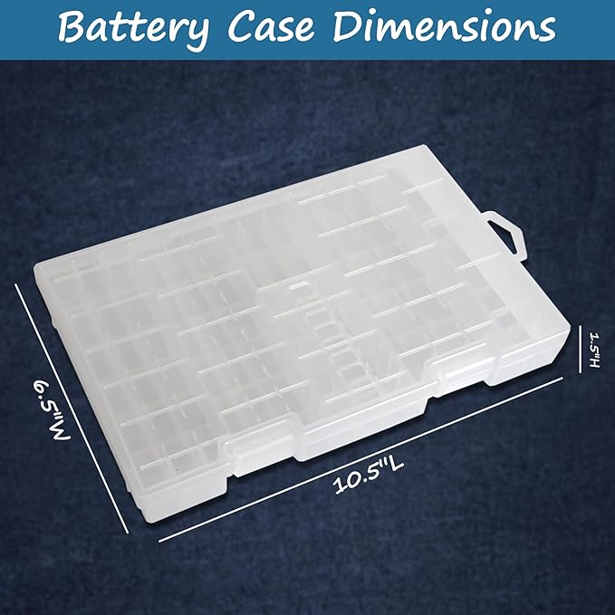Home-X Battery Organizer Storage Case - Image 5