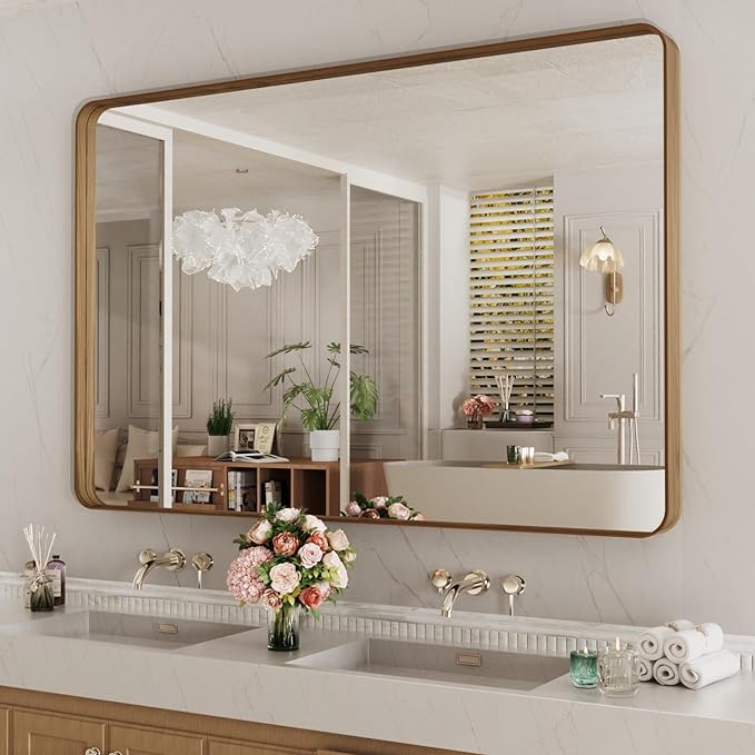 LOAAO 55X30 Inch Bathroom Mirror by LOAAO