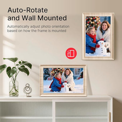 Frameo 10.1 Inch WiFi Digital Picture Frame, 1280x800 HD IPS Touch Screen Photo - Image 6
