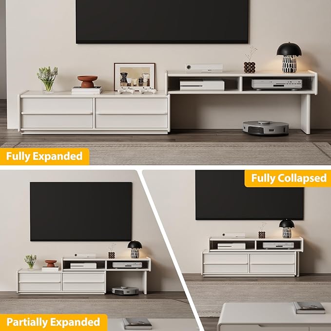 YQJJGL Solid Wood TV Stand for TVs up to 65 Inch， Walnut TV Stand - Image 6