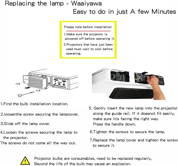 for Mitsubishi TW11U Replacement Projector Lamp Powered by Osram OEM Bulb - Image 5