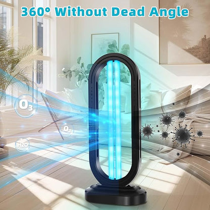 UV Light Sanitizer, UVC Home Disinfection Device 4-Speed Timing and Remote - Image 3