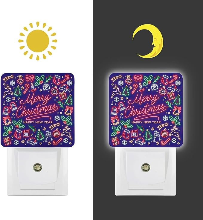 YKJAHSD Merry Chrismas Night Light, Plug into Wall Decor Nightlights - Image 7