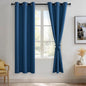 JIUZHEN Classic Blue Blackout Curtains by JIUZHEN
