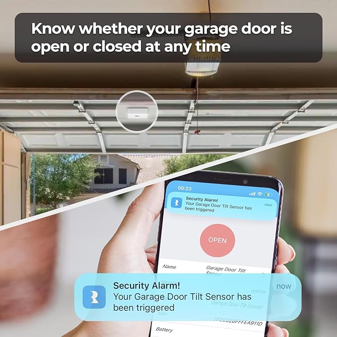 THIRDREALITY Zigbee Smart Garage Door Tilt Sensor, Adjustable Sensitivity Levels - Image 4
