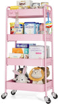 TOOLF 4-Tier Metal Rolling Cart by TOOLF