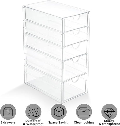 Prsildan Acrylic Drawer Makeup Organizer - Image 9