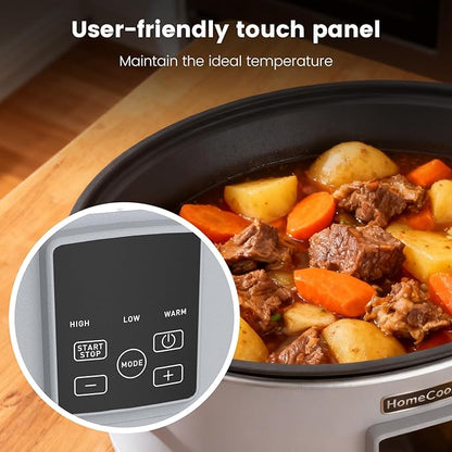 HOMECOOKIN Slow Cooker, Extra Large 10 Quart Digital Programmable Slow Cookers - Image 5