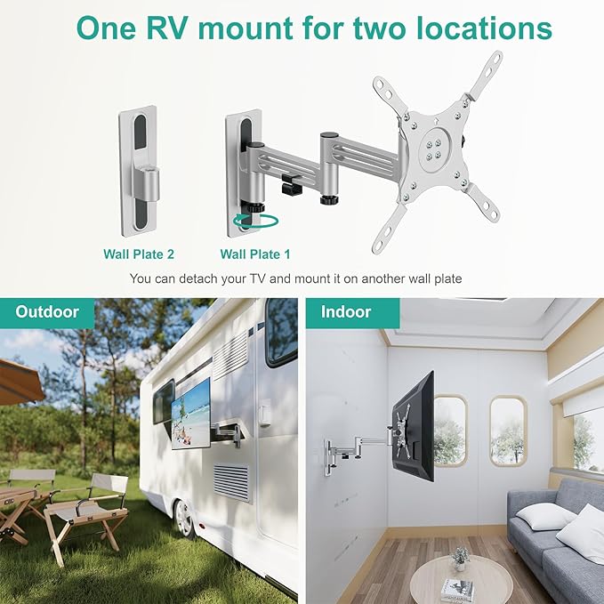 WALI RV TV Mount, Lockable TV Wall Mount - Image 6