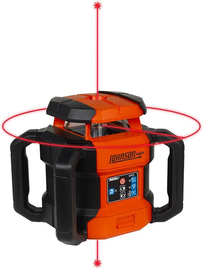 Johnson Level & Tool JRT300-RDHV-S Self-Leveling Red Dual Slope Rotary Laser - Image 7