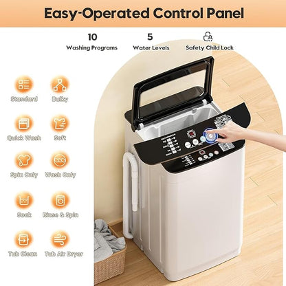 Auertech Portable Washer and Dryer Combo Set, 28 lbs Fully Automatic Washing - Image 6