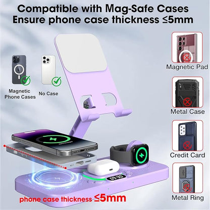 30W Charging Station for Apple Products, Foldable Wireless Charger - Image 5