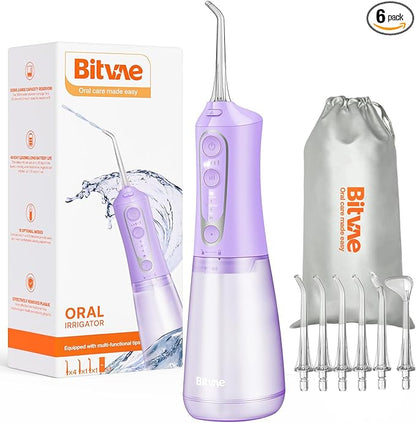 Bitvae Water Dental Flosser Teeth Pick, Cordless Flosser by Bitvae