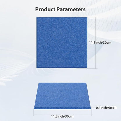 Amantech 12 Pack Acoustic Panels Self Adhesive Sound Proof Foam, High Density - Image 6