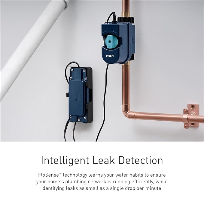 Moen Flo Smart Water Monitor and Automatic Shutoff Sensor, Wi-Fi Water Leak - Image 9