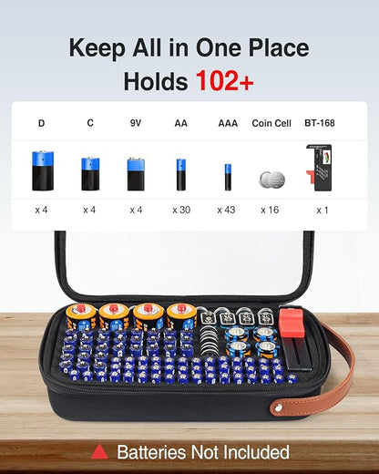 Luxtude Battery Organizer Storage Case - Image 3