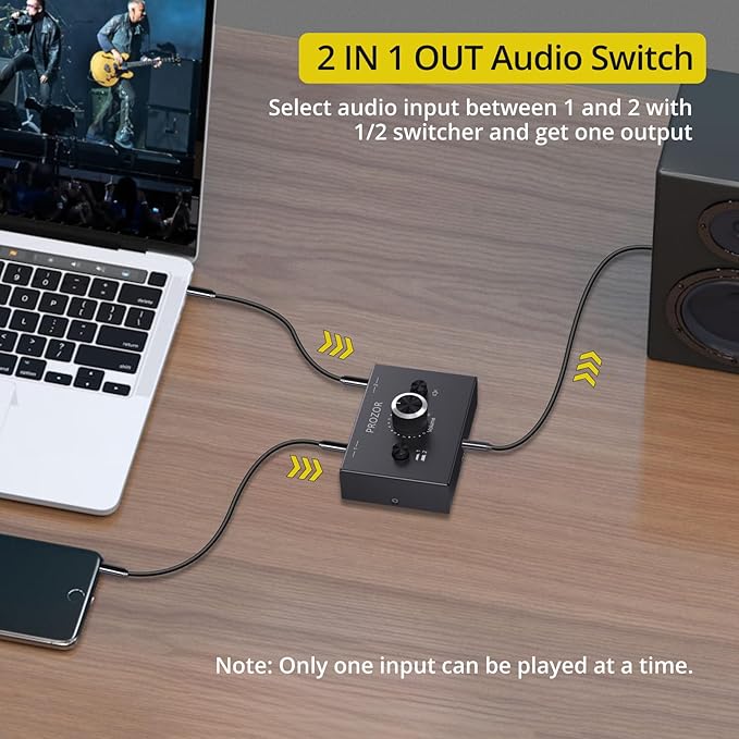 PROZOR 3.5mm Audio Bi-Directional Switcher - Image 4