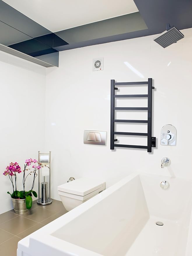 Smart Wireless Electric Towel Warmer | Blade Thin 6 Bar Design | Hardwired & - Image 5