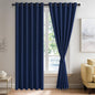 JIUZHEN Navy Blue Blackout Curtains by JIUZHEN