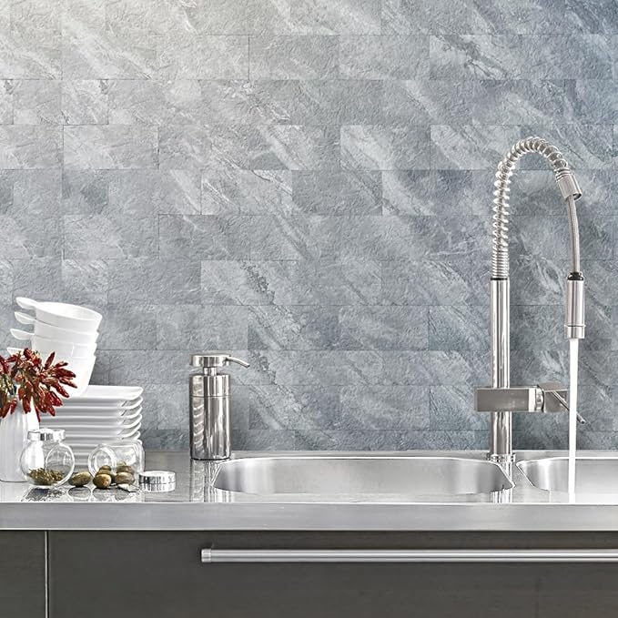 AULIGET Peel and Stick Backsplash Wall Tiles, 4 Pieces - Image 6