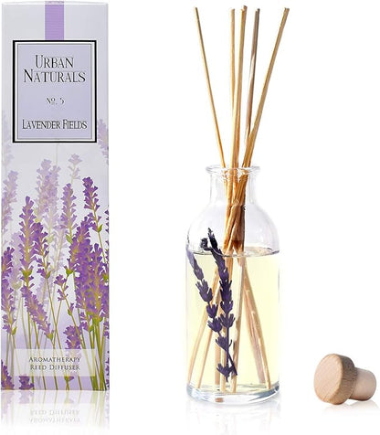 Urban Naturals Lavender Fields Oil Essential Oil Reed Diffuser Set - Image 2