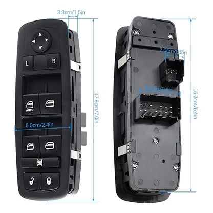 Wuangki Master Power Window Control Switch | Front Driver Side | 13+8 Pins | - Image 2