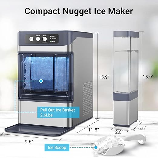Countertop Nugget Ice Maker 40Lbs/24H - Image 7