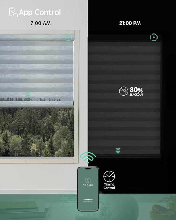 Yoolax Motorized Zebra Blinds Works - Image 4