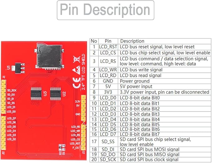 DIYmalls 2.4" inch TFT LCD Display Module ILI - Image 3