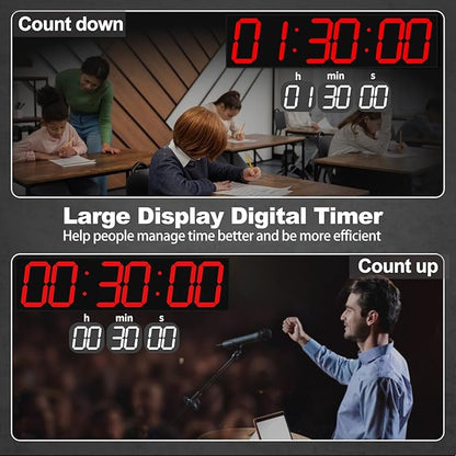 CHKOSDA 28.4''Large Digital Wall Clock, Automic Digital Clock - Image 4