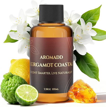 AROMADD Bergamot Coastal Diffuser Oil Inspired by Luxury Hotel Scent 3.38 Fl Oz by Aromadd
