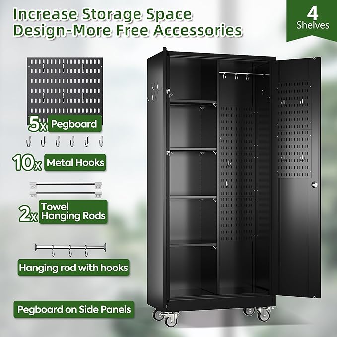 Broom Closet Storage Cabinet - Image 5