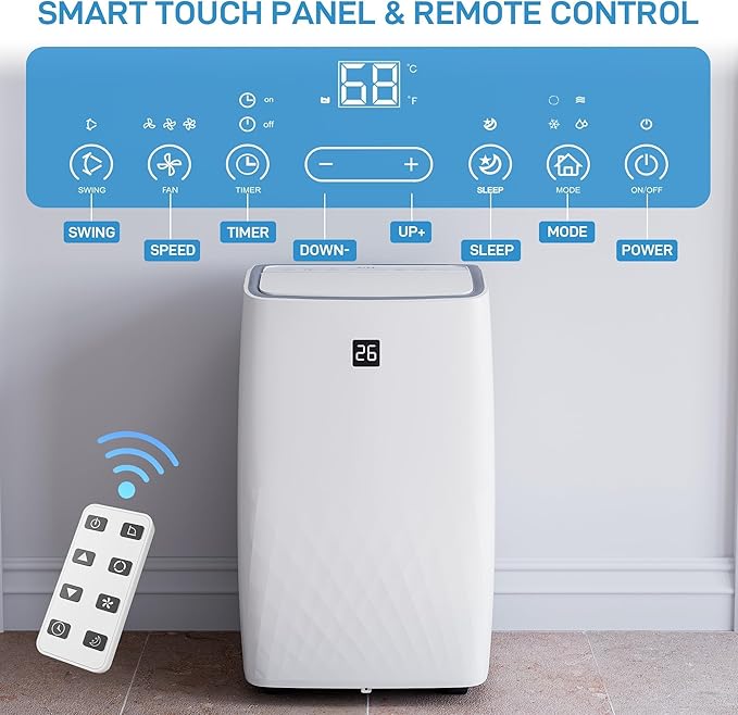 Portable Air Conditioners 12000 BTU, Remote Control AC - Image 4