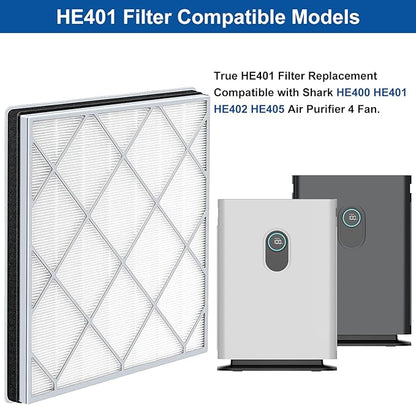 Katerelis Compatible with Shark 4 HE401 HE402 HE405 HE400 UA415 True Filter - Image 2