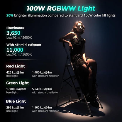 SmallRig RC 100C RGBWW LED Video Light, - Image 3